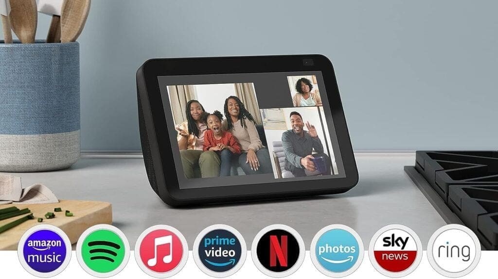 Echo Show 8 | 2nd generation (2021 release), HD smart display with Alexa and 13 MP camera | Charcoal