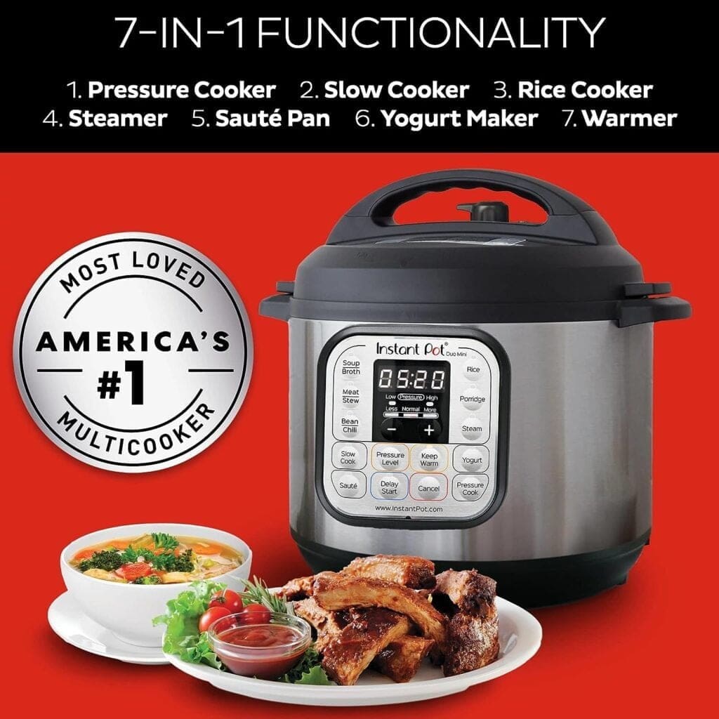 Instant Pot DUO 60 Duo 7-in-1 Smart Cooker, 5.7L - Pressure Cooker, Slow Cooker, Rice Cooker, Sauté Pan, Yoghurt Maker, Steamer and Food Warmer, Brushed Stainless Steel