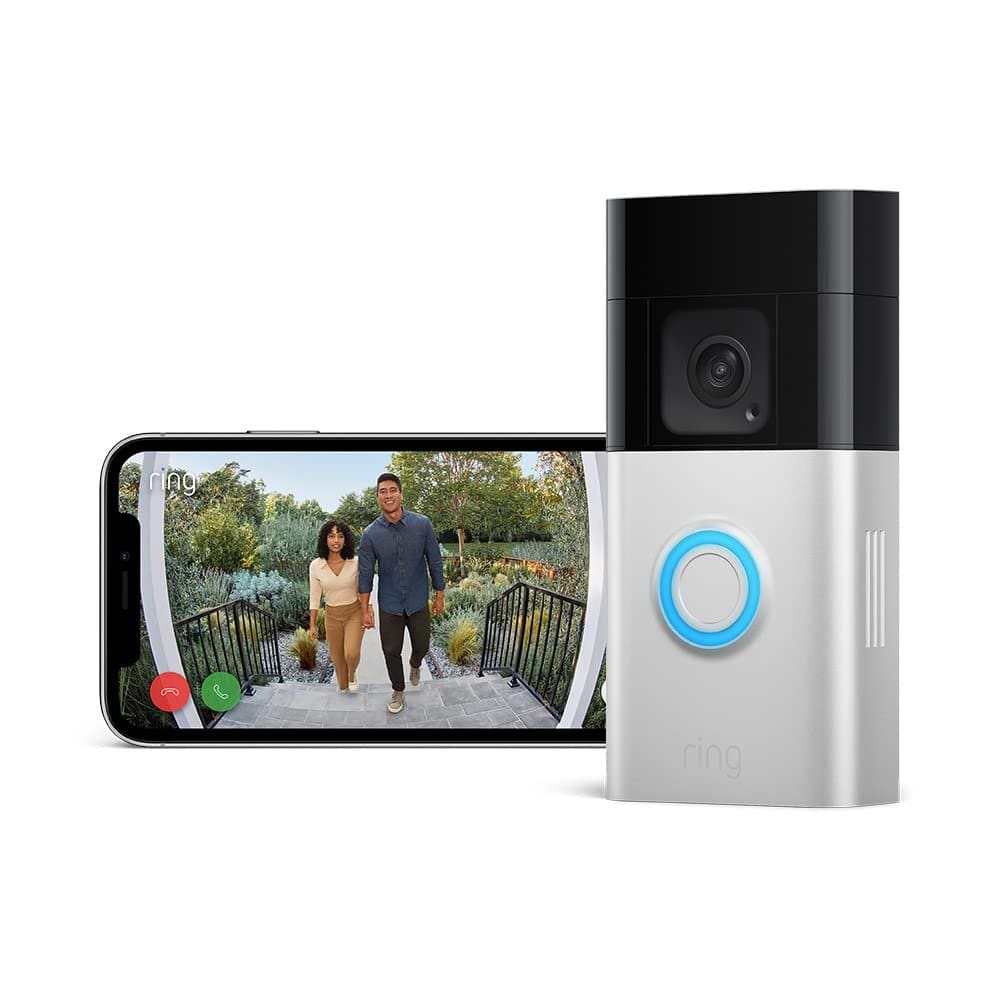 Introducing Ring Battery Video Doorbell Plus by Amazon | Wireless Video Doorbell Camera with 1536p HD Video, Head-To-Toe View, Colour Night Vision, Wi-Fi, DIY | 30-day free trial of Ring Protect