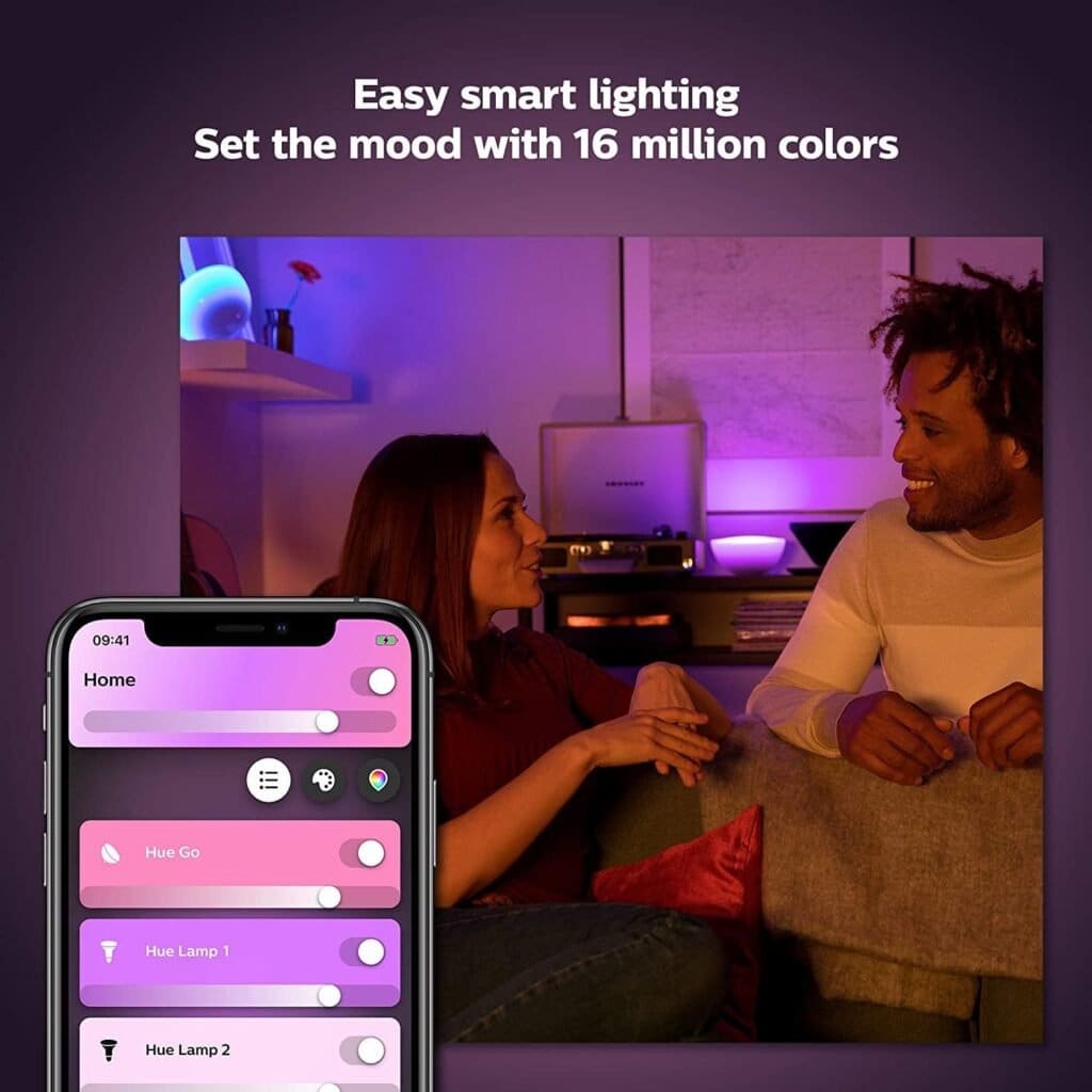 Philips Hue Go 2.0 White Colour Ambiance Smart Portable Light with Bluetooth, Works with Alexa and Google Assistant (Pack of 1)