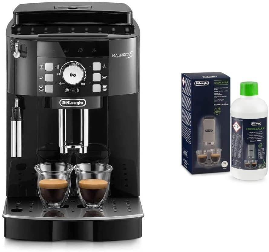 DeLonghi - Magnifica S, Automatic Bean to Cup Coffee Machine, Espresso and Cappuccino Maker, ECAM22.110.B, 1.8 liters,Black [Amazon Exclusive]