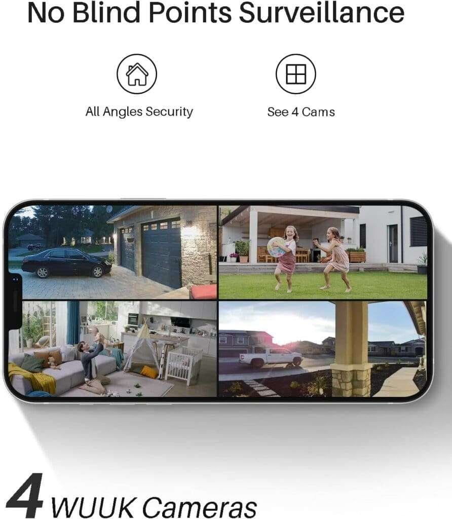 WUUK Add-on 2K Wireless Security Camera, Require Existing Homebase, 240 Days Battery Life, No Subscription, 2.4/5 GHz WiFi, Human and Motion Detection, Compatible with Alexa and Google Home WUUK Add-on 2K Wireless Security Camera, Require Existing Homebase, 240 Days Battery Life, No Subscription, 2.4/5 GHz WiFi, Human and Motion Detection, Compatible with Alexa and Google Home